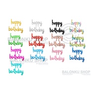 Happy Birthday Letter Foil Balloon Connected / Happy Birthday Latin Balloon