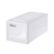 日本天馬 Fits 正方22.5寬單層抽屜箱(透窗)-高20CM-3入
