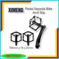 Bike Pedal Aluminum Bike Anti Slip Green Axis 9/16 MTB Mountain BMX Bike Folding Mini Fixie Bicycle Spare Parts