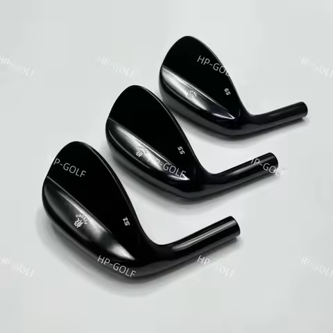 Left-Handed Golf Club Wedge Forged Black Golf Sand Wedge Head Made of Soft Carbon Steel 51.55.59 Deg