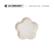 Le Creuset Stoneware Flower Plate 19cm - Meringue