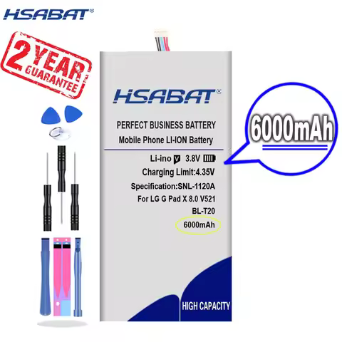 New Arrival [ HSABAT ] 6000mAh BL-T20 Replacement Battery for LG G Pad X 8.0 V521 Table PC