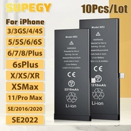 10pcs/Lot 0 Cycle Mobile Phone NEW Battery For iPhone 3G 3GS 4 4S 5 5S 5C SE 6 6S 7 8 Plus X XR XS 1
