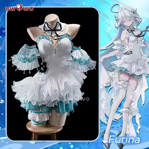IN STOCK UWOWO Focalors Cosplay Genshin Impact Furina Focalors Mermaid Insipired Fairy Dress Cosplay