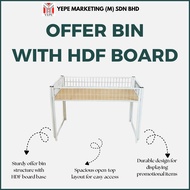 OFFER BIN W/HDF BOARD/DISPLAY RACK/OFFER BIN/SHELVES AND RACK/RAK STORE/RACKING
