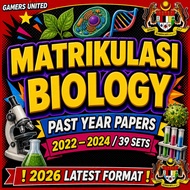 [CHEAPEST IN SHOPEE] Matrikulasi Biology Past Year Papers 2026 Matrikulasi 2022 2023 2024 39 Sets ST
