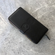 Litchi Pattern Ladies Wallet New Style Top Layer Cowhide Handbag Multi-Function Large Currency Clutc