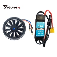 [Available] 50mm EDF Duct Fan 4300Kv 11 Propeller Brushless Motor And 40A Electric