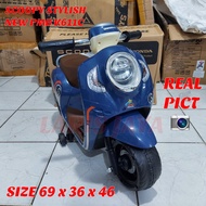 Motoran aki anak scoopy k 611 c motor aki scoopy stylish motor mainan aki motran aki scoopy k611c terbaru