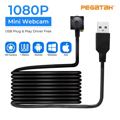 Full HD 1080P USB Camera Wide Angle Mini USB CCTV Camera With 3.7mm camera Lens security video Camer