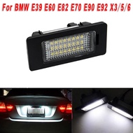 2Pcs Car LED License Number Plate Light 6000K Xenon Parts 12V Lamp Error Free For BMW 5 Series E60 E