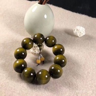 Wooden Bracelet Male Ebony Bracelet Red Sandalwood 2.5 Yellow Rosewood Golden Silk Nan Yin Bead Frag