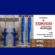 (คู่) TOKICO ALPHA SERIES โช้คอัพ TOYOTA HILUX VIGO FORTUNER COMMUTER INNOVA ( โช้คอัพ โททิโคะ อัลฟ่