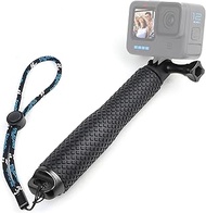 SOONSUN 23'' Aluminum Waterproof Extension Monopod Pole Selfie Stick for GoPro Hero 12 11 10 9 8 7 6 5 4, Max, Mini, Fusion, Session, Insta360 X2 X3, GO3, Osmo Action 3 4, AKASO Camera