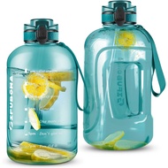 GIFUBOWA 3L Motivational Large Water Bottle with Time Marker 3 Liter Big Drinking Bottle with Handle