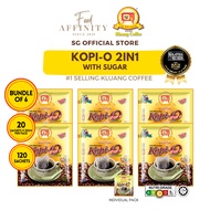 [Bundle of 3/5] Kluang Coffee Cap TV Kopi-O 2IN1 with Sugar 23gm x 20 sachets - by Food Affinity