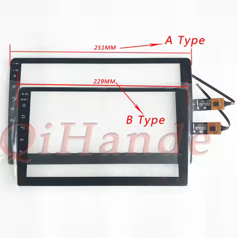 2.5D For TEYES CC2 Teyes CC3 For kia rio 3 4 Touch Screen Digitizer Glass Sensor GPS Car Radio Multi