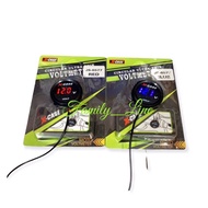 BATTERY VOLTMETER 12VOLT DIGITAL BATTERY MEASURING METER, ROUND MODEL, SLIM WATERPROOF