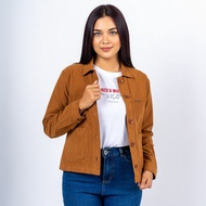 [CLEARANCE] Special Live C2 Coole Brown Crop Outer Wanita