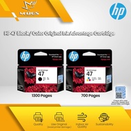HP 47 Black / Tri-Color Original Ink Advantage Cartridge ( 6ZD21AA / 6ZD61AA ) For Printer 4825 4826