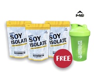 MS SOY PROTEIN ISOLATEแพ็ก 3 ถุง + แก้วเช็ค(คละสี) เวย์ซอยโปรตีน โปรตีนถั่วเหลือง เวย์ถั่วเหลือง เพิ