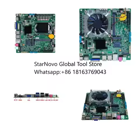 2026 Hot! H110 Hot Sale QM1100 DDR4 Core I7-7700 4.2GHz Processor Lga 1151 Motherboard RJ45 Network 
