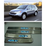 Honda CRV CR-V 2007-2011 Side Steel Plate/Door Side Step/Side Sill Plate With Led Blue