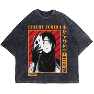 Patternmerch "anime naruto itachi" Oversize T-shirt | Washed tee | T-shirt anbu uchiha Itachi vintag