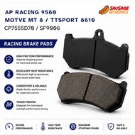 AP Racing 9560 MOTVE MT8 TTSPORT 8610 CP7555D70 SF9006 Performance Brake Pad Street Track BBK