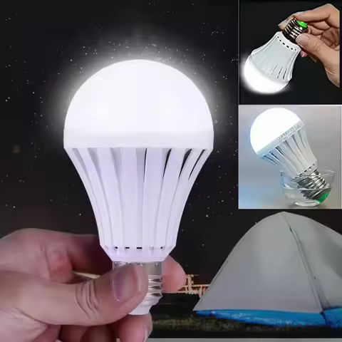 E27 5W 7W 12W 15W Smart Emergency Light LED Bulb 220V Rechargeable For Home Corridor Garage Emergenc