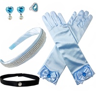 Yosbabe Princess Cinderella Dress up Accessories Cinderella Headband Choker Gloves Halloween Christm