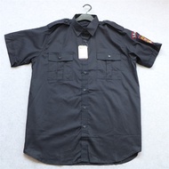 American Casual Men's Summer Thin Style Large Size Overalls Short-Sleeved Uniform Shirt Epaulette Do