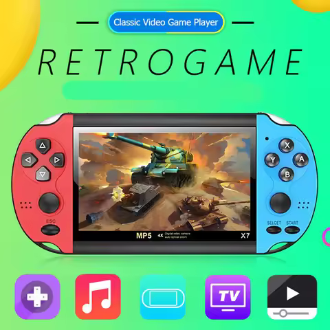 Retro Video Game Console Portable Handheld Gaming Videogame Machine Mini Arcade Player Emulator Smar