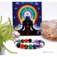 7 Chakra Crystal Bracelet 10mm