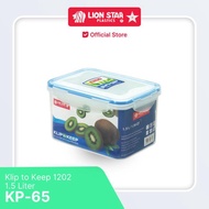 LION STAR LUNCH BOX CONTAINER 1.5 L KP-65 CLIP TO KEEP 1202 1500ML MICROWAVE SAFE FOOD STORAGE CONTA