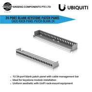 Ubiquiti Unifi 24 Port Blank Keystone Patch Panel | UACC-Rack-Panel-Patch-Blank-24 with UniFi rack m