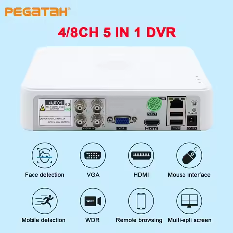 4/8 Channel CCTV AHD DVR HD 5MP DVR AHD-N Hybrid DVR 1080P DVR 5in1 Video Recorder for AHD TVI CVI C