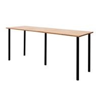 โต๊ะคอม โต๊ะทำงาน หนา 2cm. กว้าง 50cm. ยาว 180 - 200cm. ไม้พาราแท้ พร้อมขา IKEA โดนน้ำได้ไม่พอง