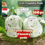 [SG] 168pc 5-in-1 Laundry Pods Laundry Detergent Anti Bacterial Color Protection