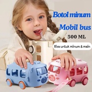 500ml Bus Car-Shaped Drinking Bottle Car-Character Water Bottle/ 500ml Bus-Patterned Children's Drin