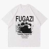 VINTAGE FUGAZI T-SHIRT "TUESDAY AUGUST 24" |VINTAGE FUGAZI T-SHIRT| MEN'S OVERSIZE T-SHIRTS 30S TEE
