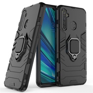 Realme 5i Case Kickstand Casing Ring Bracket Ironman Hard Protection Phone Case OPPO Realme 5 5S 5i 