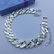 (SM360)original silver925 bangle pure silver gelang tangan lelakiperak tulen