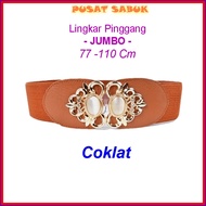 Belt Sabuk Wanita Obi Karet Ikat Pinggang Fashion Gesper Cewek Korea Oby Impor Besar Jumbo Big Women