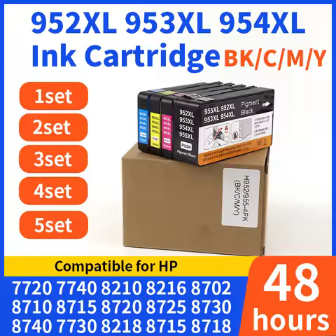 For HP 952XL 953XL 954XL 955XL Compatible Ink Cartridge For HP Officejet Pro 7720 7730 7740 8720 873