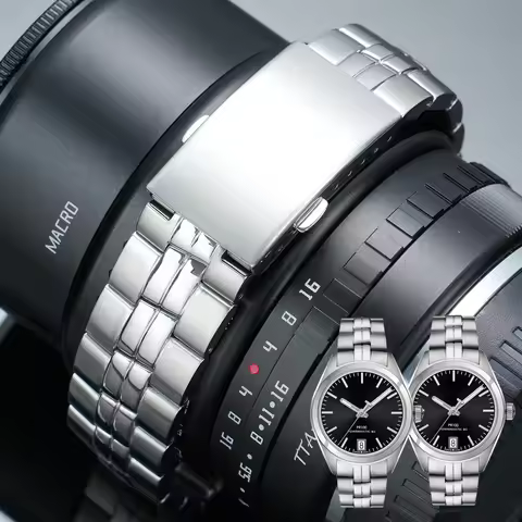 20mm Standard Interface Stainless Steel Curved Bracelet for Tissot PR100 Series T101.410 Men's Metal