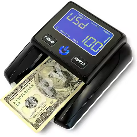 K630B Portable Counterfeit Bill Detector for USD 5 Detection Features UV IR MG IR Paper Quality Size