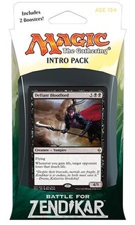 Magic the Gathering: MTG Battle for Zendikar: Intro Pack / Theme Deck: Defiant Bloodlord (includes 2