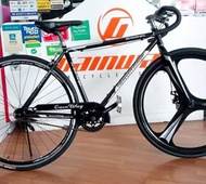 Gainway Drop Bar Fixie Single Speed Disc Bike with Spot Wheelset BGW7013S