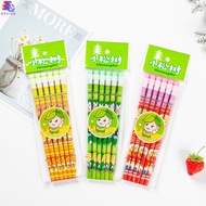 ดินสอHB ดินสอดำ ดินสอไม้ HB แพ็ค 6 แท่ง คละสี ดินสอ ดินสอลายการ์ตูน ดินสอไม้หัวยางลบ ดินสอยางลบ ดินส